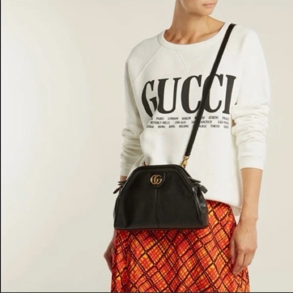 Gucci Re(Belle) Black Leather Mini Crossbody Bag - Picture 16 of 16